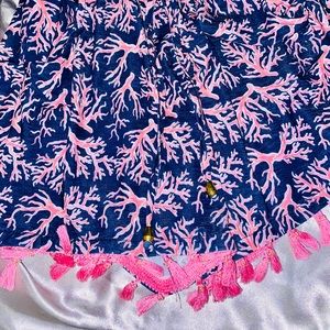 3/10$ Simply southern shorts blue and pink pattern comfy high waisted